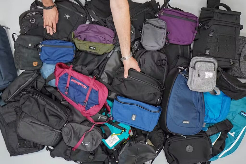 Best sling bag collection showcasing diverse sizes, colors, and designs for versatile and stylish usage.