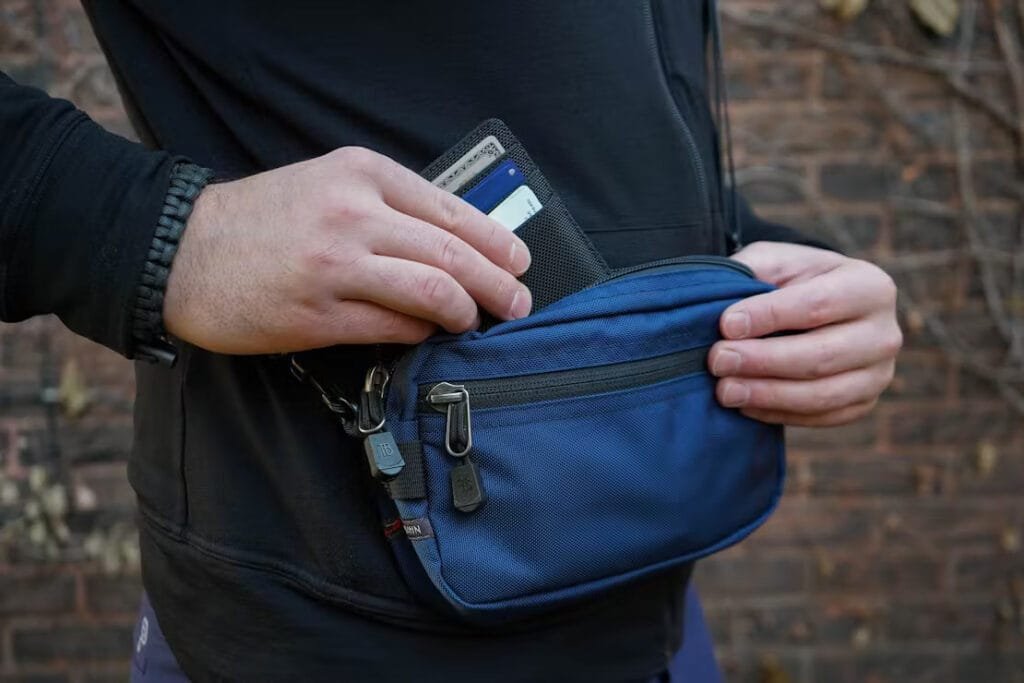 Best sling bag Tom Bihn Side Effect featuring textured design and secure storage for essential items.